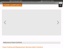 Tablet Screenshot of foamcomforts.co.uk